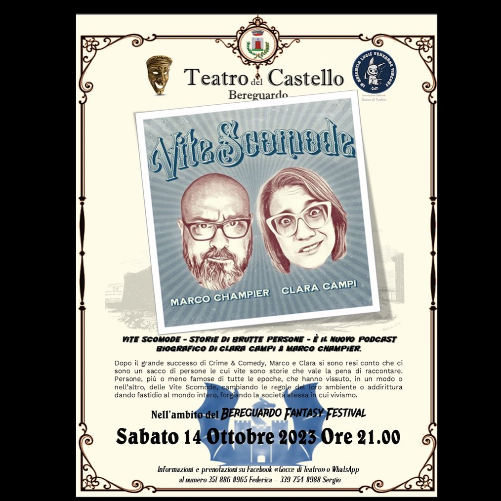 Vite Scomode Live! @Teatro del Castello - Bereguardo (PV)