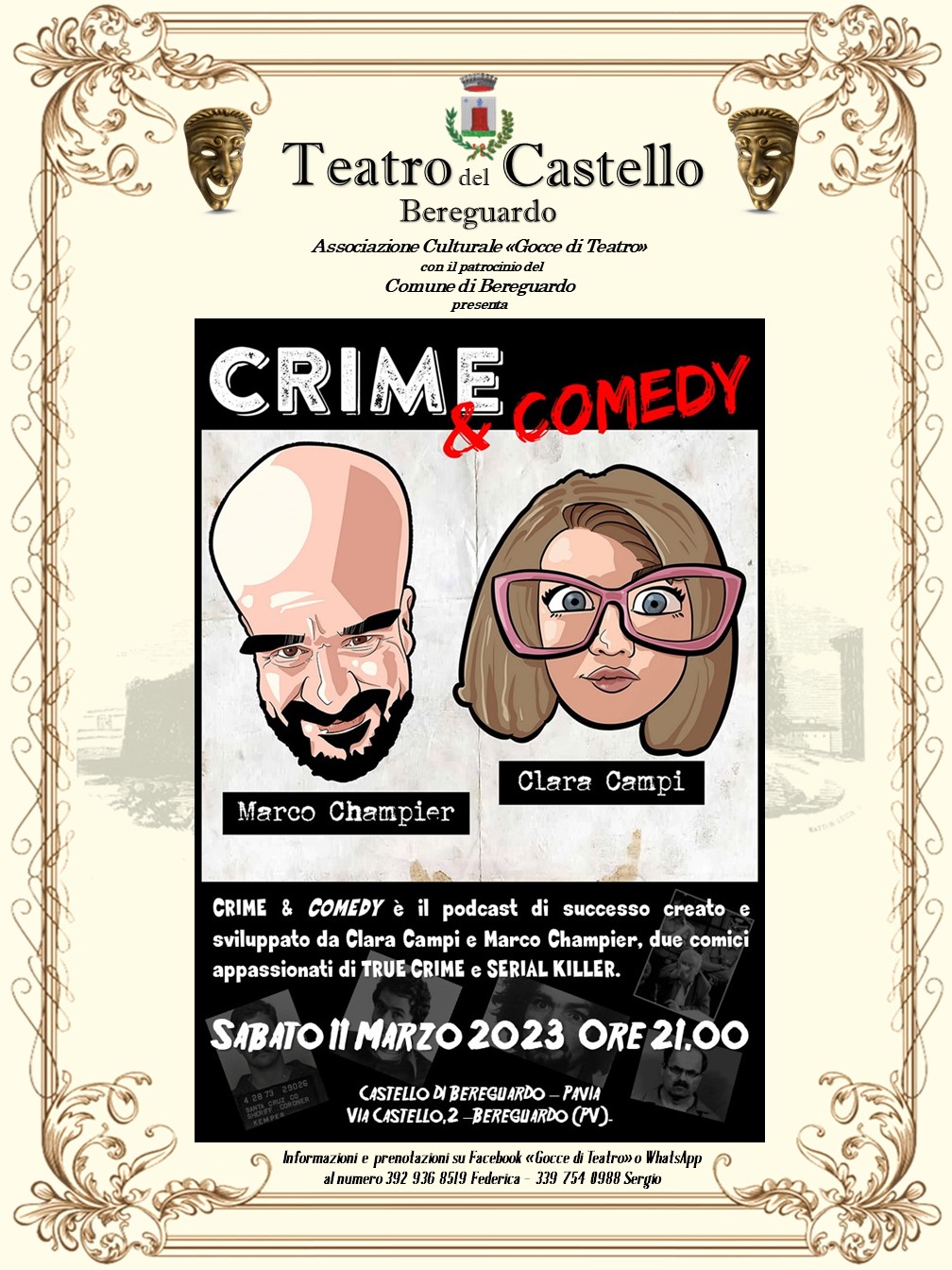 Crime & Comedy Live! @Teatro del Castello - Bereguardo (PV)