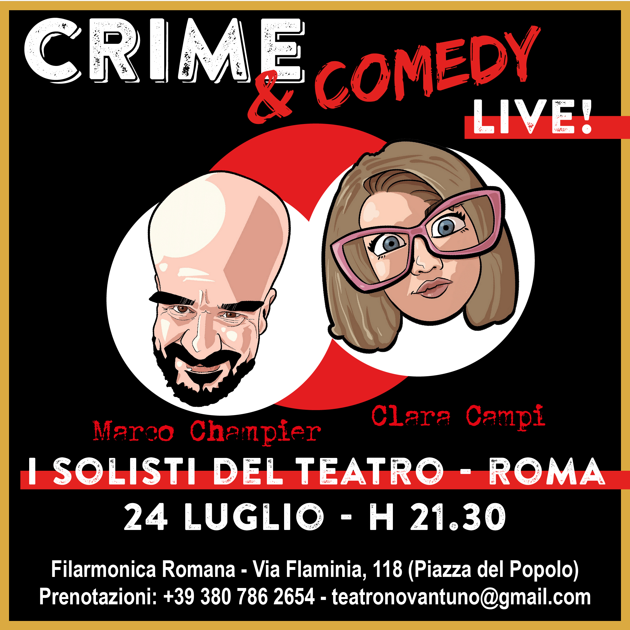 Crime & Comedy Live! - @I Solisti del Teatro - Roma